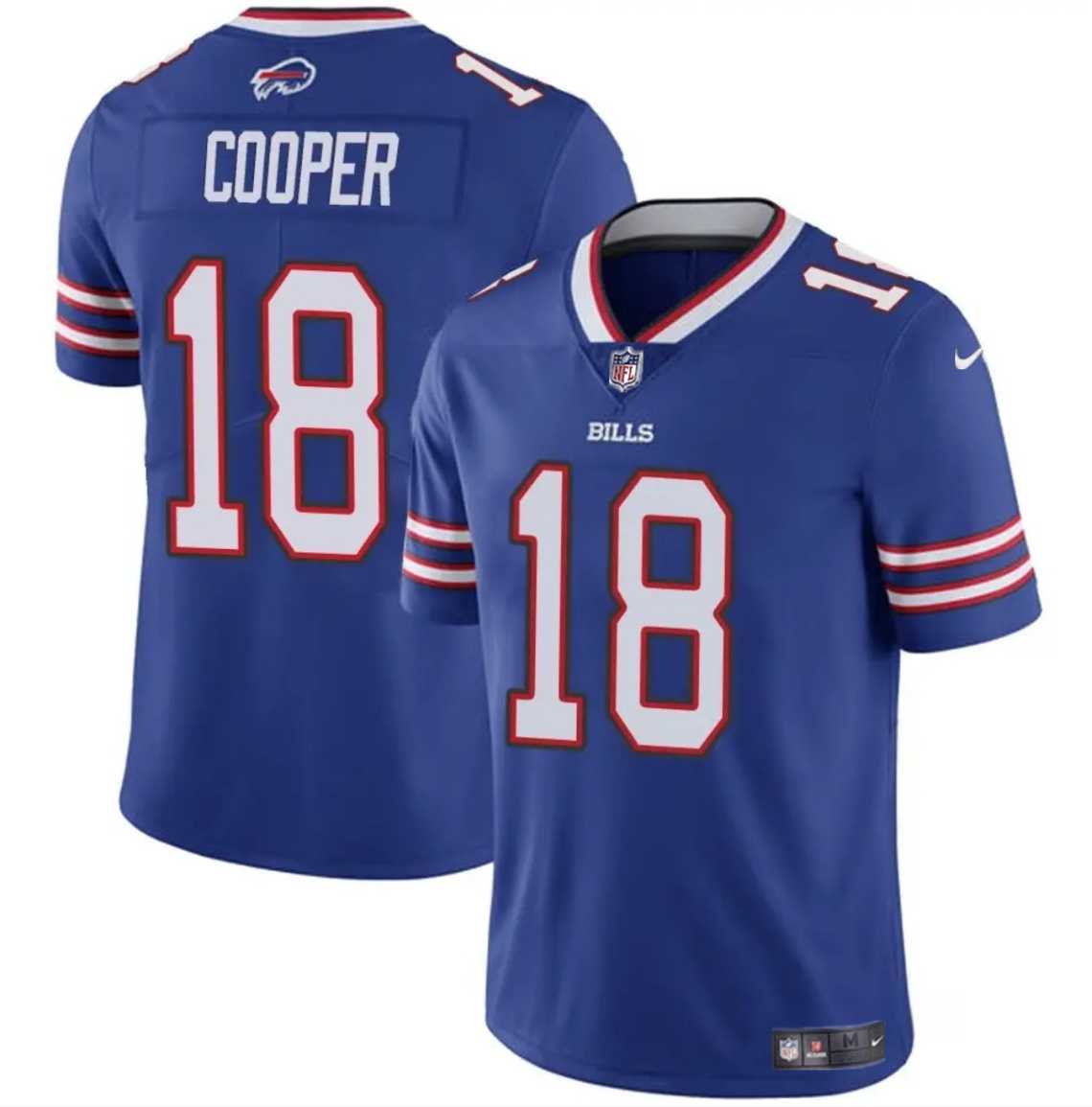 Men & Women & Youth Buffalo Bills #18 Amari Cooper Royal 2024 Vapor Untouchable Limited Stitched Jersey Dzhi